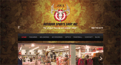 Desktop Screenshot of joesoutdoorsportsshop.com